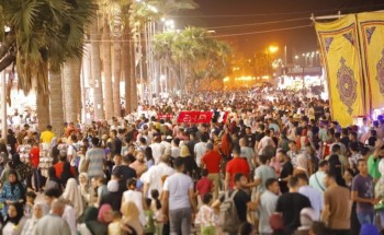 اقبال متزايد على شارع النيل واللسان في رأس البر خلال رابع أيام عيد الأضحى المبارك