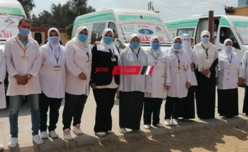 اجراء اشعة لـ 20 مواطن والسونار لـ 45 اخري في قافلة طبية بقرية ابو سعادة الصغرى بدمياط