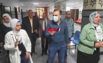 وكيل وزارة الصحة بدمياط يتفقد قسم ثان تمهيدا لافتتاحه ويتابع سير العمل في المستشفى العام