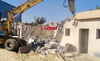 إزالة أعمال بناء مخالف بحي شرق في الإسكندرية
