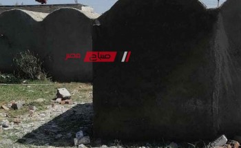 التصدي لاعمال بناء عدد 5 مقابر مخالفة بقريه الرياض في دمياط