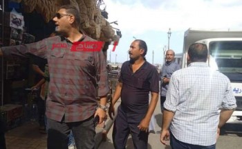حملات إزالة إشغالات في حي المنتزه أول بمحافظة الإسكندرية