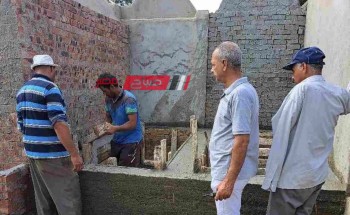 ايقاف 3 حالات بناء بالمخالفة بمدينة كفر سعد البلد بدمياط