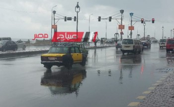 تساقط أمطار غزيرة علي الإسكندرية وطقس مائل للبرودة نهارا اليوم الأربعاء