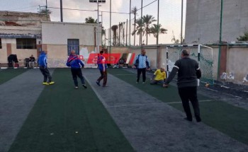 انطلاق فعاليات مباراة كرة قدم لاعضاء مركز شباب دمياط لمن فوق 40 عام