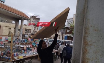 شن حملة انضباطية مكبرة لرفع الاشغالات بمدينة دمياط