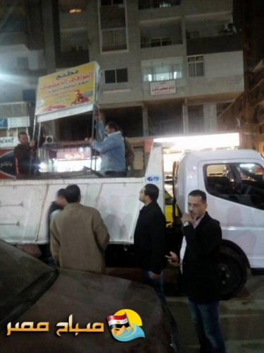 حملات ازالة اشغالات بسموحة وسيدي جابر بمحافظة الاسكندرية