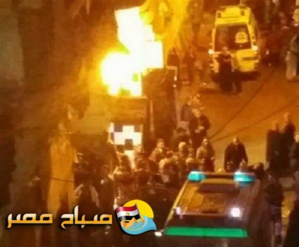 بالصور مصرع 3 اشخاص واصابة آخرين فى انفجار اسطوانة بوتجاز وانهيار جزء من العقار بكرموز فى الاسكندرية