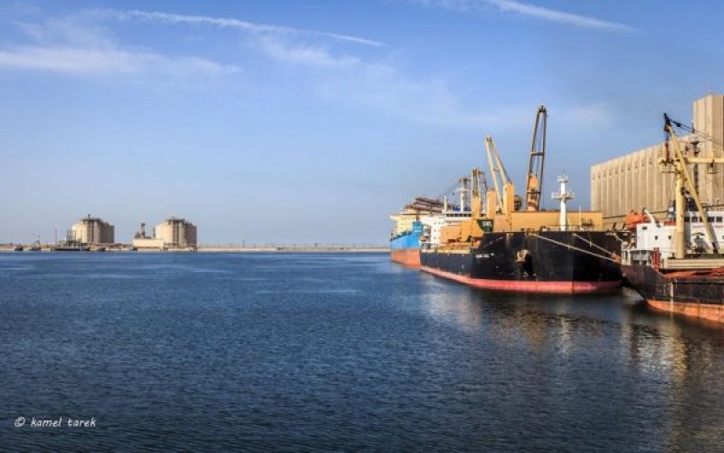 ميناء دمياط يستقبل 600 طن زيت و 1528 طن بسلة و 98 سيارة نقل تغادر بحمولة 5140 طن قمح