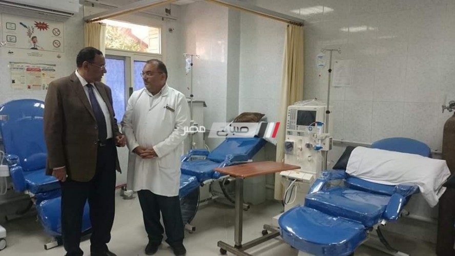 رئيس محلية راس البر بتابع سير العمل بأقسام مستشفى اليوم الواحد و وحدة الغسيل الكلوي