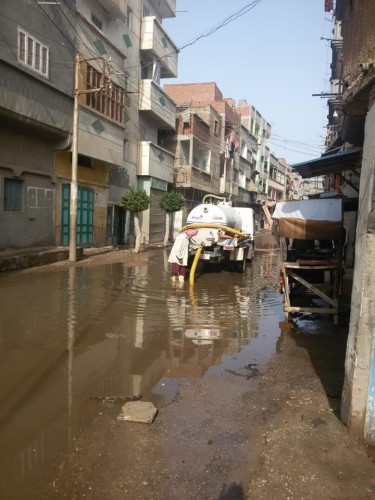 سحب مياه الأمطار بعد موجة الطقس السيئ بمركز ومدينة كفر البطيخ