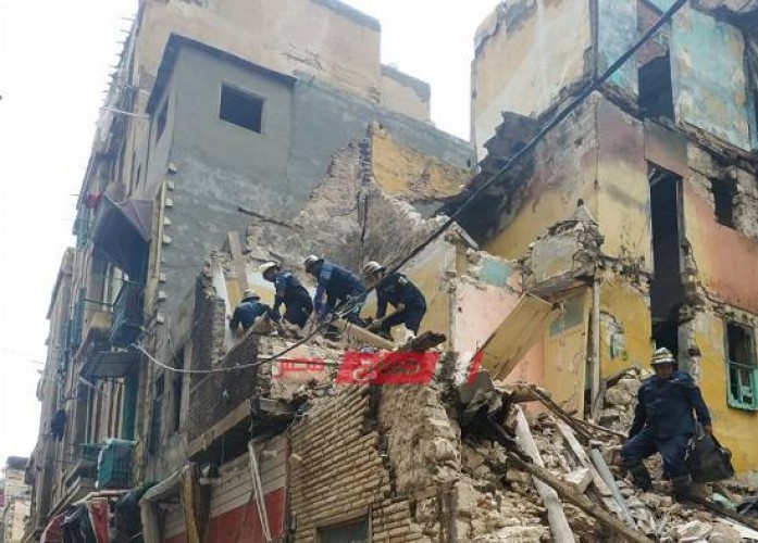 بالصور انهيار جزئي لـ 15 عقار بسبب الطقس السيئ بالإسكندرية
