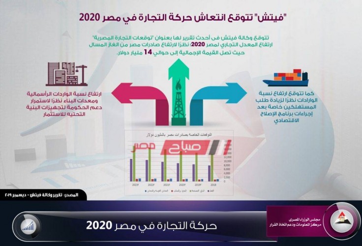 فيتش تتوقع انتعاش حركة التجارة في مصر 2020
