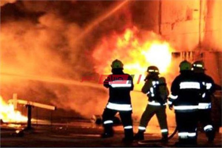 اندلاع حريق بأحد المصانع وإصابة 5 أشخاص ببني سويف