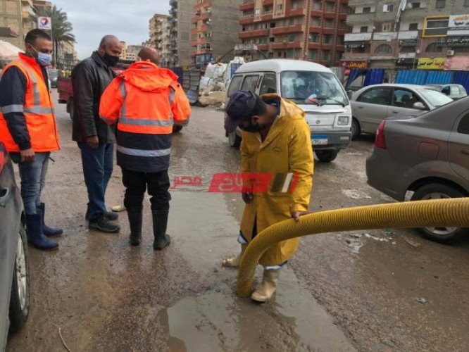 أول أيام نوة الكرم.. استمرار أعمال نزح مياه الأمطار في الإسكندرية
