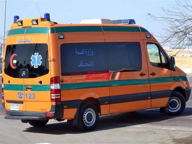 إصابة 8 أشخاص إثر حادث تصادم مرورى على طريق كفر الشيخ _ الحامول