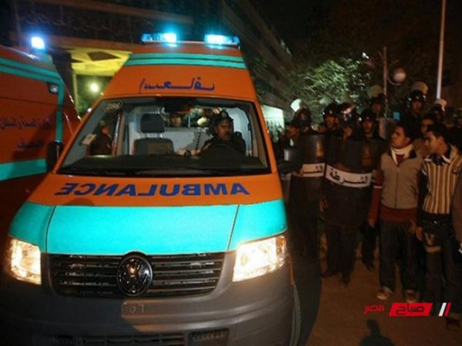 بالاسماء اصابة 3 اشخاص جراء حادث تصادم مروع على طريق سيف الدين بدمياط