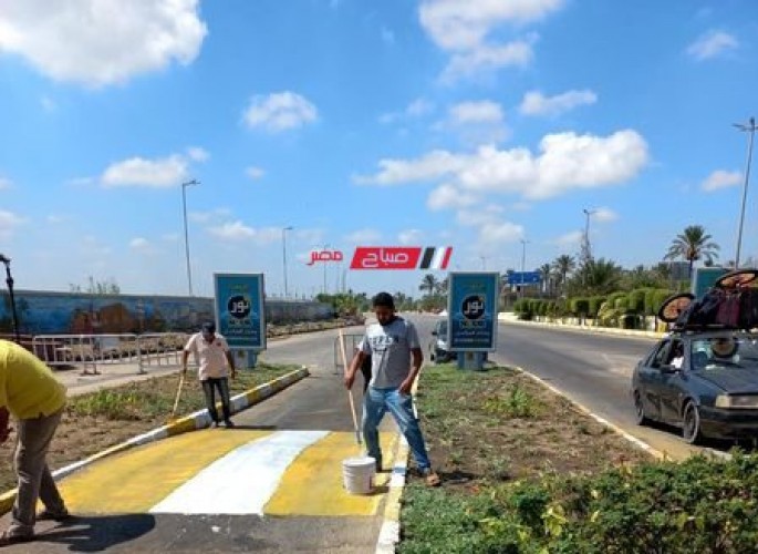 صيانة وترميم البوابة الشرقية لمدينة رأس البر بدمياط