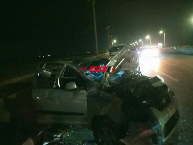 بالاسماء والصور اصابة 4 اشخاص في حادث تصادم مروع غرب بورسعيد