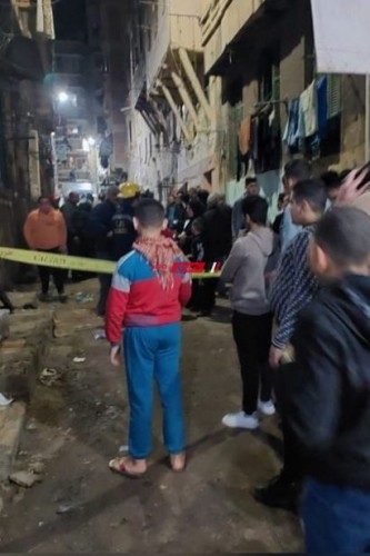 انهيار أجزاء من عقار في منطقة رأس التين بمحافظة الإسكندرية