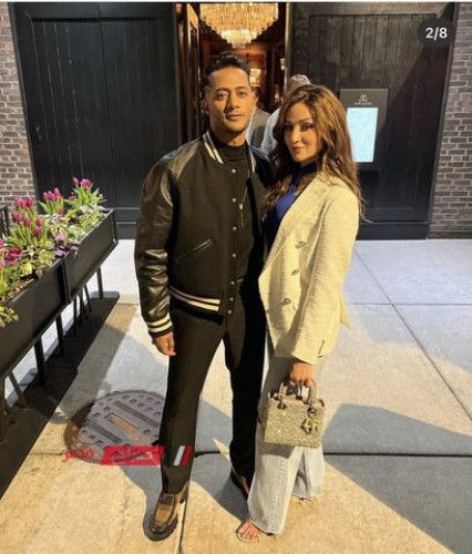 محمد رمضان ينشر صورة له برفقة زوجته في أمريكا على إنستجرام