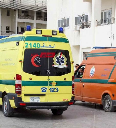 وفاة شخص واصابة 10 اخرين في حادث انقلاب سيارة ميكروباص على طريق الزرقا بدمياط