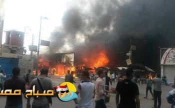رئيس مدينة بنها: المعرض السورى المحترق مخالف وصادر له قرار إزالة