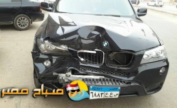 حادث سيارة يتسبب فى إصابة ضابط بالاسكندرية