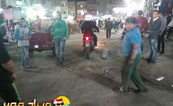 بالصور حملة مسائية لإزالة الإشغالات من شارعي 23 يوليو و15مايو بحي شرق شبرا الخيمة