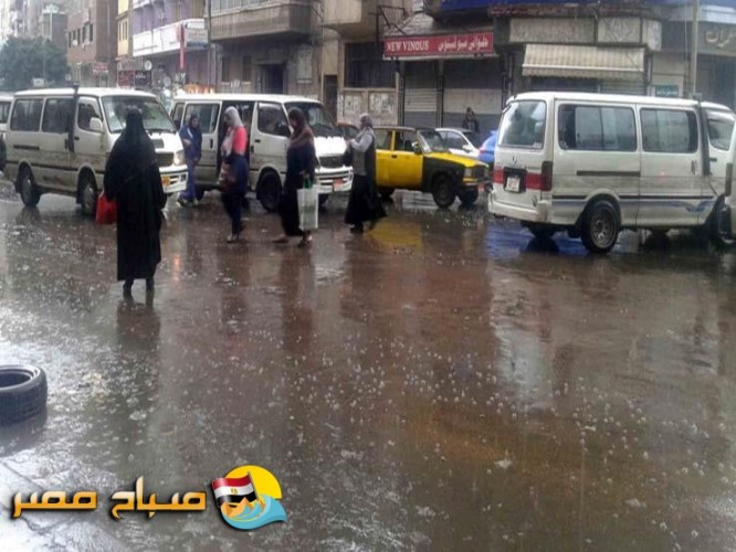 هطول امطار على مناطق متفرقة من الاسكندرية اليوم الثلاثاء