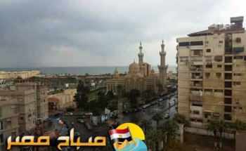 بالصور هطول أمطار رعدية بجميع المناطق فى بورسعيد