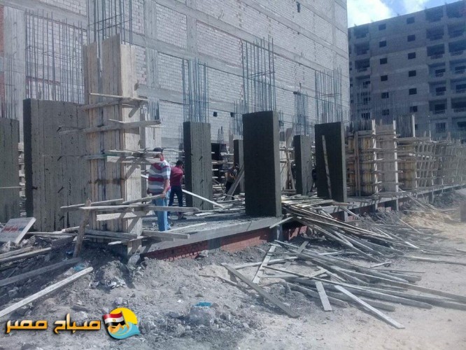 إيقاف اعمال بناء 13 عقار مخالف بحي المنتزة فى الاسكندرية