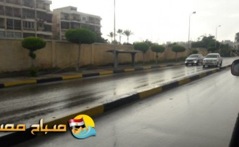 هطول أمطار على عدة مناطق متفرقة من الاسكندرية