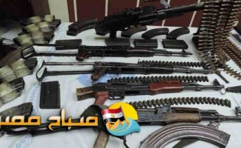 حملة أمنية  تضبط 20 قطعة سلاح ناري في المنيا