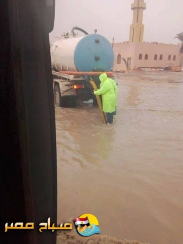 بالصور غرق شوارع منطقة عبد القادر بمياه الأمطار فى الاسكندرية