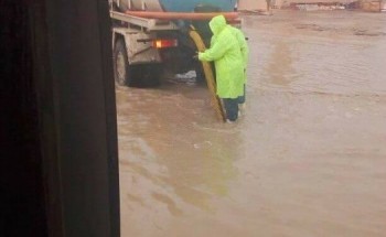 غرق شوارع عبد القادر بمياه الأمطار فى الاسكندرية