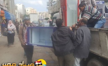 حملات ازالة اشغالات مكبرة بحي شرق فى الاسكندرية