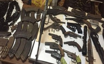 أمن أسيوط يضبط 6 افراد من عائلتين بحوزتهم اسلحة نارية