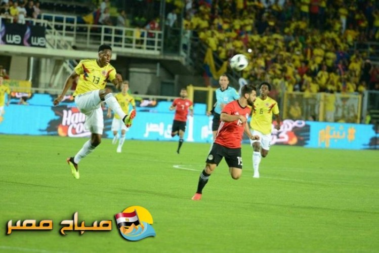 نتيجة وملخص مباراة مصر و كولومبيا للاستعداد للمونديال