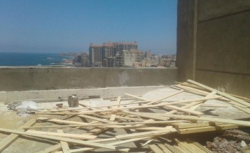 إيقاف أعمال بناء مخالف بحى العامرية غرب الإسكندرية