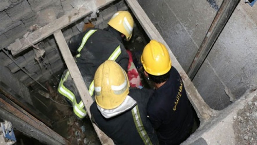 اصابة 4 اشخاص فى سقوط مصعد فى الاسكندرية