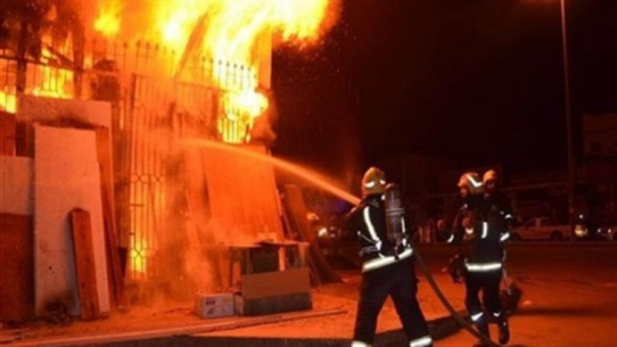 إصابة 7 أشخاص أثر نشوب حريق بمخزن أخشاب بمحافظة الشرقية