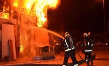 إصابة 7 أشخاص أثر نشوب حريق بمخزن أخشاب بمحافظة الشرقية