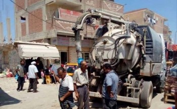 انتشار سيارات الشفط لإزالة رواسب الذبح بشوارع الإسكندرية