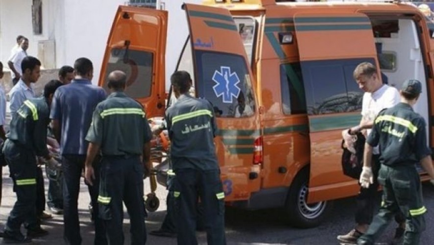 مصرع و اصابة 15 شخص من ابناء دمياط جراء انقلاب سيارة ميكروباص على طريق جمصة