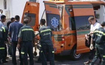 مصرع و اصابة 15 شخص من ابناء دمياط جراء انقلاب سيارة ميكروباص على طريق جمصة