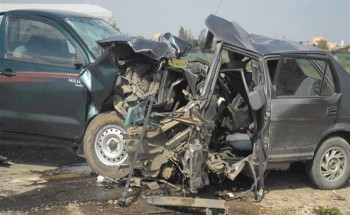 إصابة 5 أفراد أثر وقوع حادث تصادم بين سيارتين ملاكى بالطريق الصحراوى بوادى النطرون