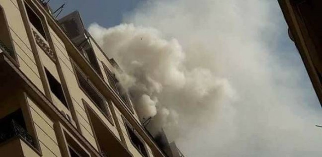 اصابة 3 اشخاص بسبب اسطوانه بوتاجاز وحريق الشقة بالمحمودية
