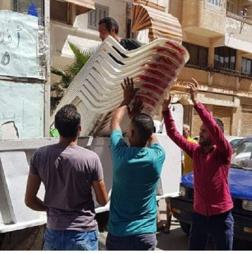 بالصور حملات إزالة إشغالات بحي المنتزه ثان بالإسكندرية