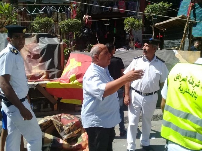 بالصور حملات إزالة إشغالات مكبرة بحي الجمرك فى الإسكندرية